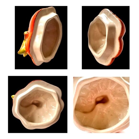 VTG Halloween Anthropomorphic Pumpkin Cookie Jar Ceramic Happy Jack O Lantern - Picture 10 of 12